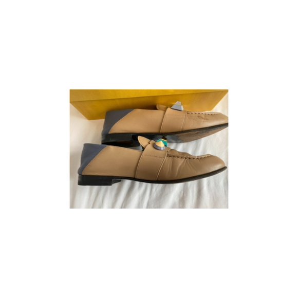 Fendi Rainbow Stud Toast + Myrtle Leather Loafers - Picture 8 of 8